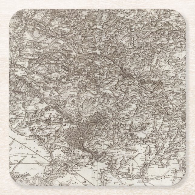 Dessous-de-verre Carré En Papier Lucon (Devant)