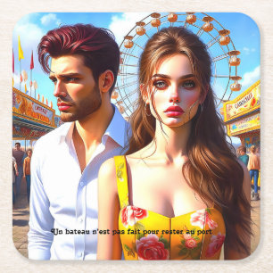 Dessous-de-verre Carré En Papier  - Lumière Intérieure