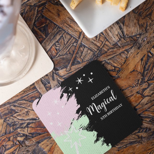 Dessous-de-verre Carré En Papier Magical Birthday (Créateur téléchargé)