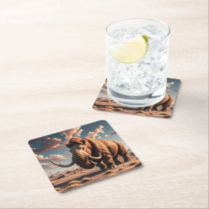 Dessous-de-verre Carré En Papier Mammoth laineux