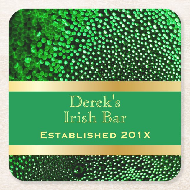 Dessous-de-verre Carré En Papier Man Cave Funny Beer (Devant)