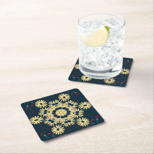 Dessous-de-verre Carré En Papier Mandala Daisy Dreams