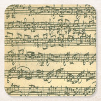 Manuscrit de musique de Bach Chaconne pour le