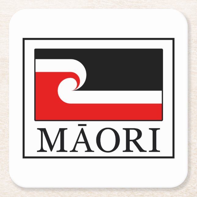 Dessous-de-verre Carré En Papier Maori (Devant)