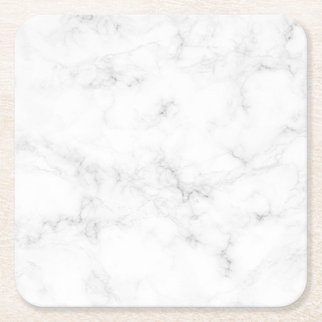 Dessous-de-verre Carré En Papier Marbre (Devant)