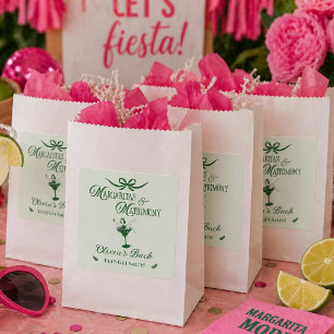 Dessous-de-verre Carré En Papier Margaritas et mariage Fête de jeune fille à marier
