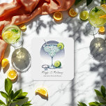 Dessous-de-verre Carré En Papier Marges personnalisées et Fête des mariées de maria<br><div class="desc">Complétez votre décor de douche nuptiale avec ces dessous de verre personnalisés "Margarita & Matrimony" ! Dotés d'un verre de margarita magnifiquement illustré avec des tranches de chaux, d'une bague fiançailles pétillante et d'un texte élégant, ces dessous de verre sont parfaits pour protéger les surfaces tout en ajoutant une touche...</div>