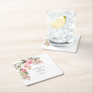 Dessous-de-verre Carré En Papier Mariage