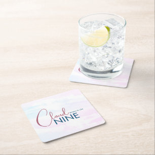 Dessous-de-verre Carré En Papier Mariage Cloud Nine Minimaliste