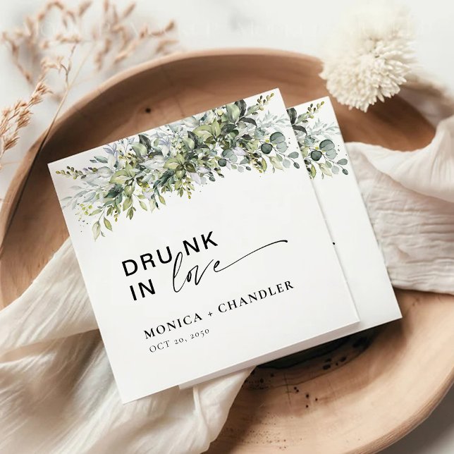 Dessous-de-verre Carré En Papier Mariage de plantes vertes (Créateur téléchargé)