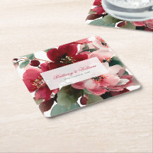 Mariage Floral Rouge sur le thème de Noël 