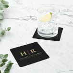 Dessous-de-verre Carré En Papier Mariage Monogramme moderne mariée et chambre perso<br><div class="desc">Présentant notre Mariage Monogram Modern Custom Bride and Groom Carré Dessous de verre papier - un mélange parfait d'élégance et de simplicité pour votre journée spéciale. Avec un design monogramme sophistiqué et classique, ces dessous de verre présentent les initiales de la mariée et du marié, créant une touche intemporelle et...</div>
