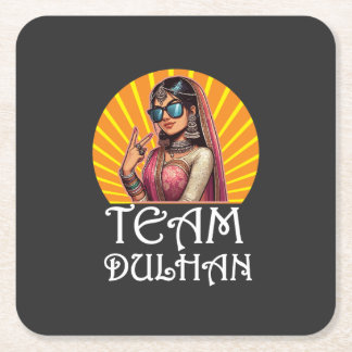 Dessous-de-verre Carré En Papier Mariage Shaadi Vibes