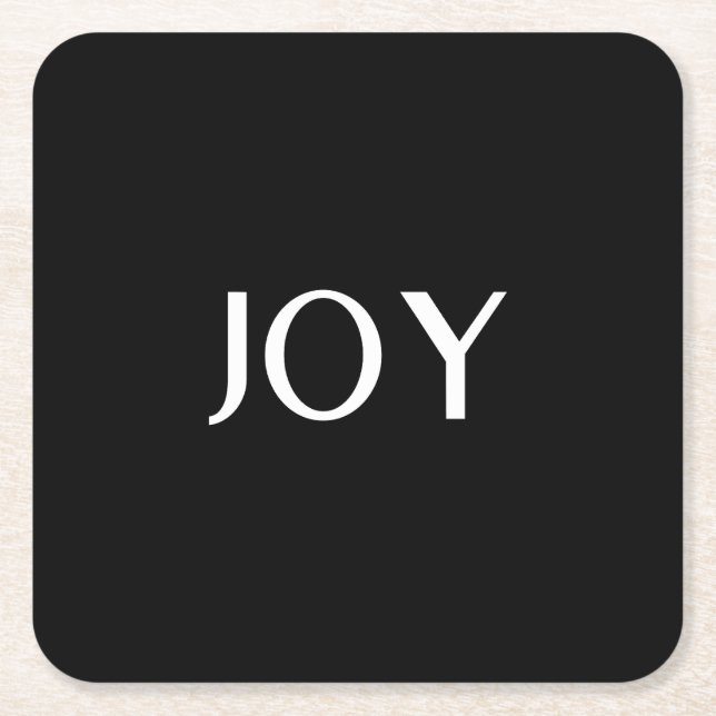 Dessous-de-verre Carré En Papier Mariage sur mesure, Élégant, Cadeaux Anniversaires (Devant)