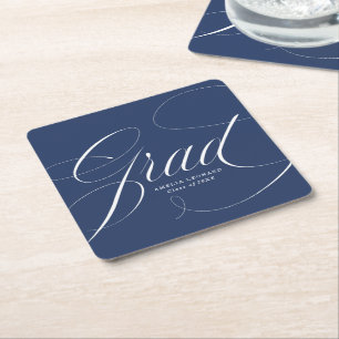 Dessous-de-verre Carré En Papier Marine Eloquence Graduation