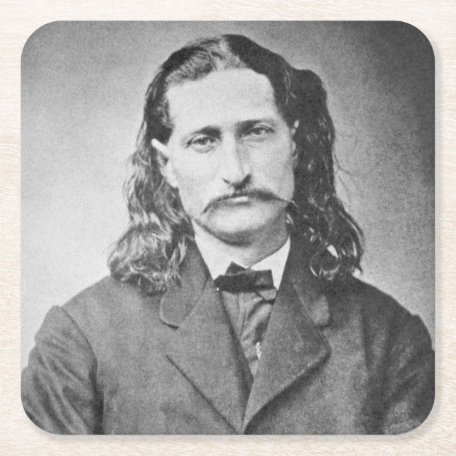 Dessous-de-verre Carré En Papier Marshal Wild Bill Hickok Old West Gunfighter (Devant)