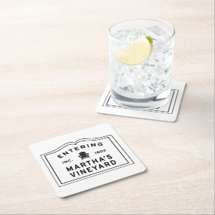 Dessous-de-verre Carré En Papier Martha's Vineyard Adirondack Chair