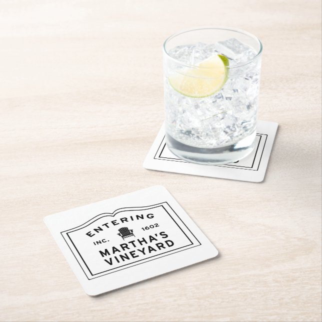 Dessous-de-verre Carré En Papier Martha's Vineyard Adirondack Chair (En situation)