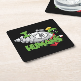 Dessous-de-verre Carré En Papier MARVIN THE MARTIAN™ I Laser Humains