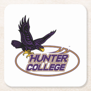 Dessous-de-verre Carré En Papier Mascotte des Hawks de Hunter College