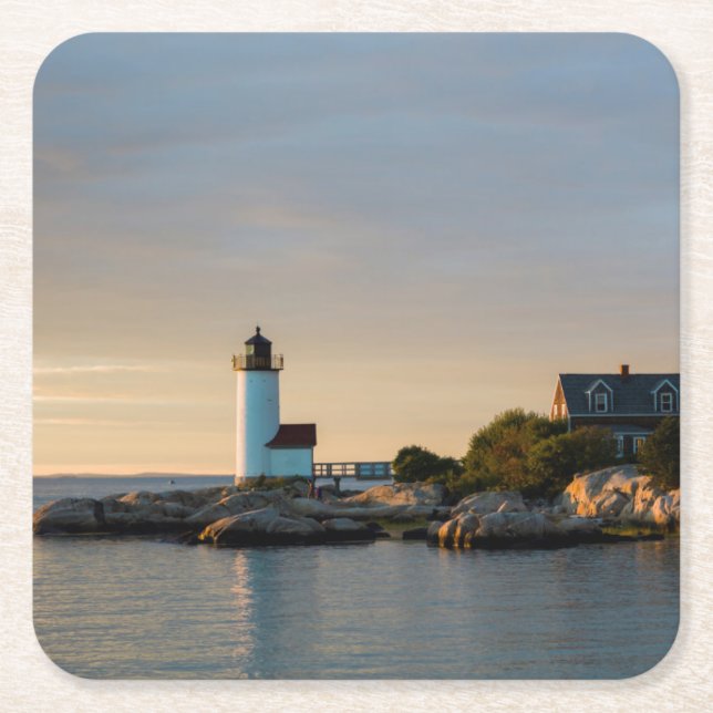 Dessous-de-verre Carré En Papier Massachusetts, Gloucester, Annisquam, Annisquam (Devant)