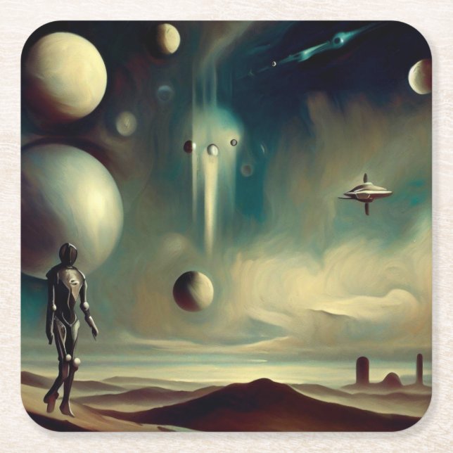 Dessous-de-verre Carré En Papier Masters danois SF 2 (Devant)