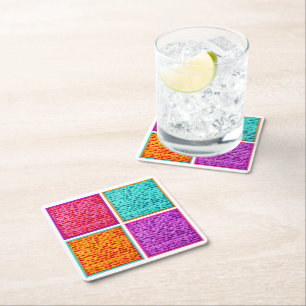 Dessous-de-verre Carré En Papier Matzah coloré passover