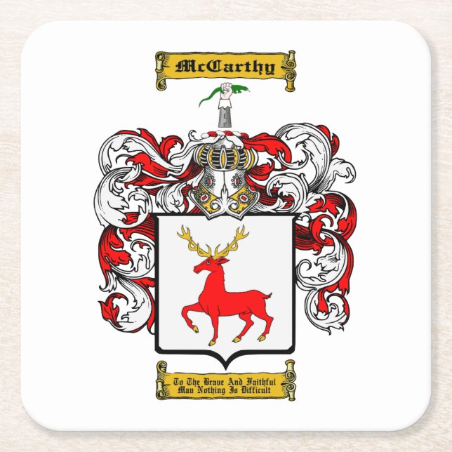 Dessous-de-verre Carré En Papier McCarthy (Devant)