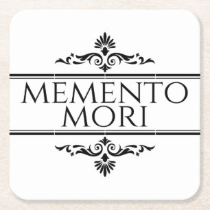 Dessous-de-verre Carré En Papier Memento Mori