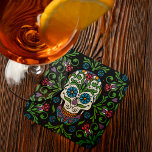 Dessous-de-verre Carré En Papier Mexique Folk Mariposa Crâne à sucre<br><div class="desc">Mexicain Folk Mariposa Dessous de verre en papier de crâne à sucre - Présentant ce dessous de verre de crâne à sucre folk mexicain incroyable. Le magnifique art des crânes à sucre de Cavalera au Mexique fait partie d'une longue tradition d'art populaire. Appelé crâne à sucre parce que beaucoup ont...</div>