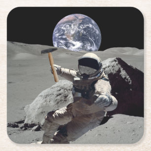 Dessous-de-verre Carré En Papier Mine La Lune