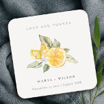 Dessous-de-verre Carré En Papier Minimal Lemon Botanical Boho Love Merci Mariage<br><div class="desc">Si vous avez besoin d'une personnalisation supplémentaire,  n'hésitez pas à m'envoyer un message sur yellowfebstudio@gmail.com .</div>