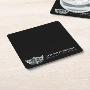 Dessous-de-verre Carré En Papier Miss America type Live Your Dreams Dessous de verr