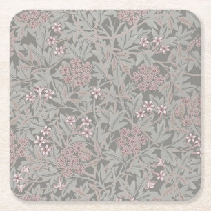 Dessous-de-verre Carré En Papier Modèle de fleur de jasmin de William Morris