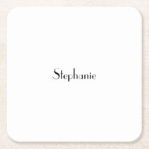Modèle de monogramme de nom noir blanc personnalis