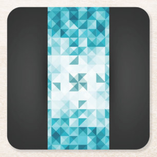 Dessous-de-verre Carré En Papier Modèle géométrique abstrait d'arrière - plan de