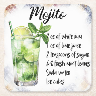 Dessous-de-verre Carré En Papier Mojito