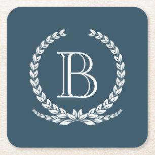 Dessous-de-verre Carré En Papier Monogram design