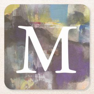 Dessous-de-verre Carré En Papier Monogramme   Interlude calme