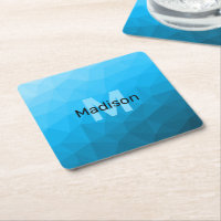 Monogramme motif de maillage géométrique dégradé c