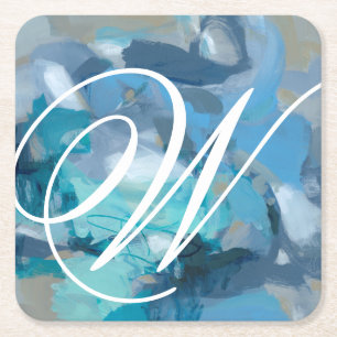 Dessous-de-verre Carré En Papier Monogramme Tangé