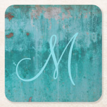 Monogramme turquoise