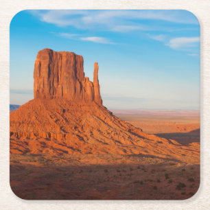 Dessous-de-verre Carré En Papier Monument Valley Utah désert mitaines en panoramiqu