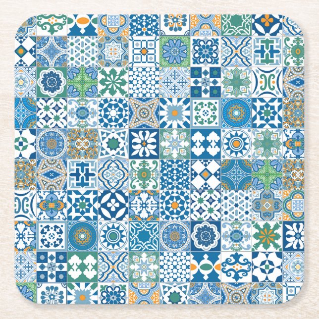 Dessous-de-verre Carré En Papier Moroccan (Devant)