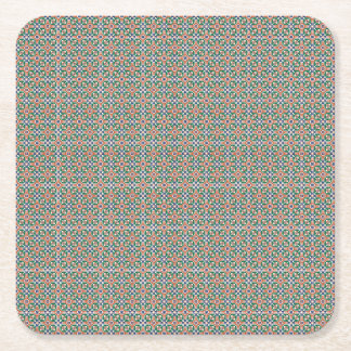 Dessous-de-verre Carré En Papier Moroccan Zellige Pattern Geometric Coaster