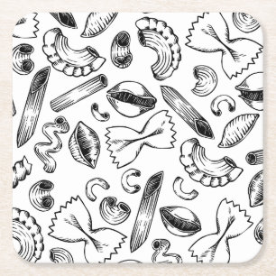 Dessous-de-verre Carré En Papier Most Popular Italian Foods & Dishes, Risotto , Piz