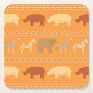 Dessous-de-verre Carré En Papier Motif africain