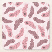 motif avec des plumes de paon