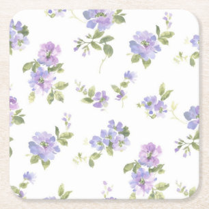 Dessous-de-verre Carré En Papier Motif de fleurs