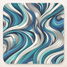 Motif de vague d'inspiration océanique